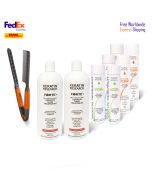 Complete Jumbo kit Brazilian Keratin Hair Treatment 2x Keratin Forte enhanced formula With Moroccan Argan oil Free Express Shipping Worldwide