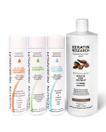 Original Formula XL Set 1000ml Keratin Hair Treatment With Moroccan Argan oil 4 Bottles kit