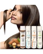 The Original Keratin Hair Treatment Large Set with Argan oil instantly straightens, smooths, repairs, conditions, and strengthens the hair